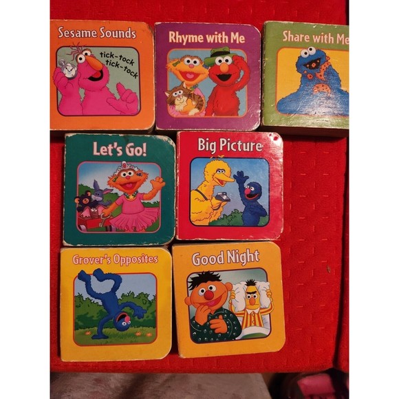 LOT OF Baby Einstein Block Books 6  & 7 Sesame Block Books Pre-owned - Picture 2 of 5